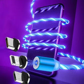 Compatible with Apple, Flowing Ligh Magnetic Streamer Data Line Cable