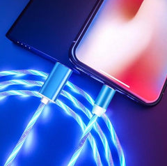 Compatible with Apple, Flowing Ligh Magnetic Streamer Data Line Cable