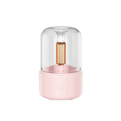 Candlelight Aroma Diffuser Portable Electric USB Air Humidifier With LED Night Light